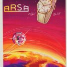 Arsa Watch Company 60 Year Anniversary 1958 Swiss Ad Suisse Horlogerie Advert