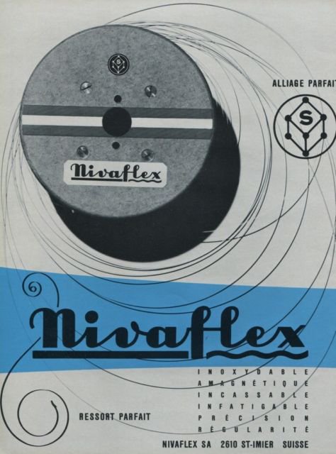 Nivaflex SA Company Saint-Imier Switzerland 1971 Swiss Ad Advert Suisse Horlogerie Horology