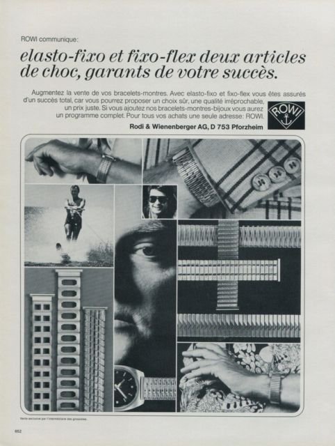 1971 RoWi Rodi & Wienenberger AG Company Vintage 1971 Swiss Ad Suisse Advert Horology