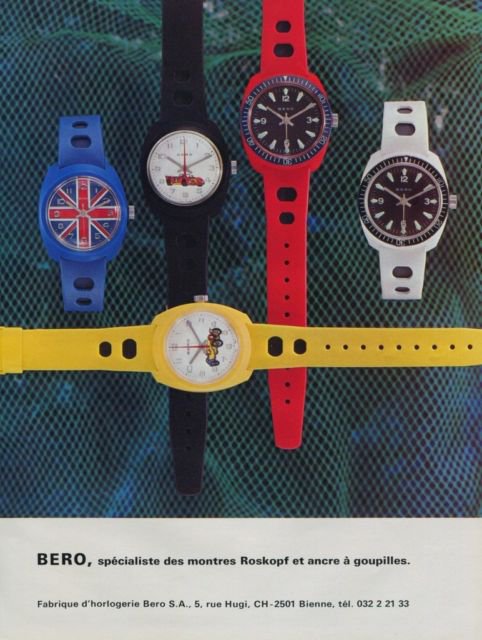 Bero Watch Company Bienne Switzerland 1971 Swiss Ad Suisse Publicite Advert Horlogerie