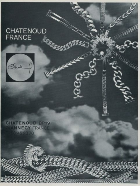 Chatenoud France 1971 Swiss Print Ad Suisse Publicite Advert Horology Horlogerie