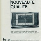 1963 Swiza Clock Company Louis Schwab S.A. 1963 Swiss Ad Suisse Advert Horlogerie Horology