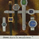 1971 ronel Watch Company Switzerland Vintage 1971 Swiss Ad Suisse Advert Horology