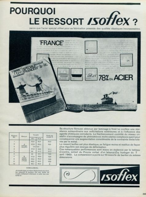 1963 Isoflex Company Switzerland Vintage 1963 Swiss Ad Suisse Advert Horology Horlogerie