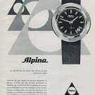 Alpina Watch Company Bienne Switzerland Vintage 1971 Swiss Ad Suisse Advert