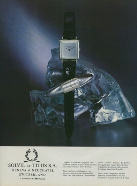 Solvil & Titus Watch Company Vintage 1975 Swiss Ad Suisse Advert Solvil et Titus Switzerland