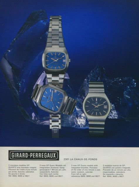 1975 Girard-Perregaux Watch Company Vintage 1975 Swiss Ad Suisse Advert Horlogerie
