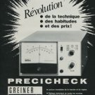 1975 Greiner Electronic Company Precicheck Ad Publicite Swiss Print Ad Swiss Magazine Advert 1975 Greiner Electronic Company Precicheck Ad Publicite Swiss Print Ad Swiss Magazine Advert