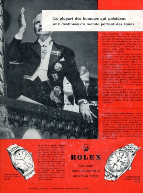 Rolex Watch Company Switzerland Vintage 1963 Swiss Ad Suisse Advert Horlogerie