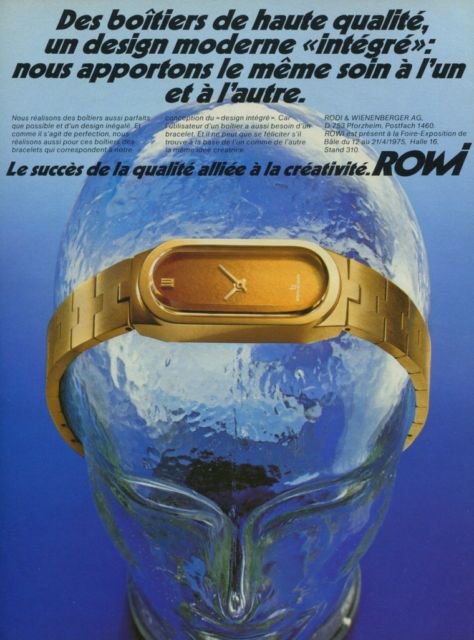 1975 RoWi Rodi & Wienenberger AG Company Vintage 1975 Swiss Ad Suisse Advert Horology