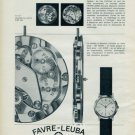 1963 Favre-Leuba Watch Company Geneva Vintage 1963 Swiss Ad Suisse Advert Horlogerie