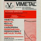 Vimetal S.A. Geneva Switzerland Vintage 1975 Swiss Ad Suisse Advert Horlogerie Horology