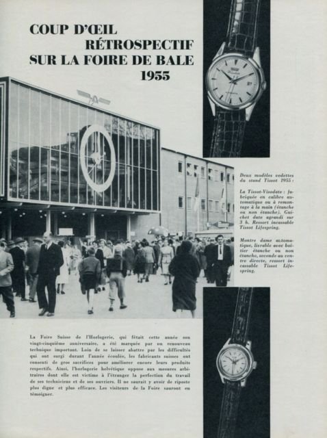 1955 Basel Swiss Watch Fair Jaeger-LeCoultre Omega Rayville Blancpain Breitling
