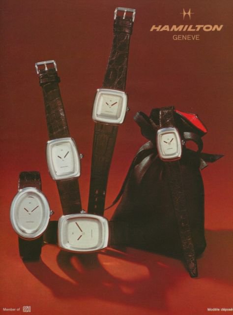 1975 Hamilton Watch Company Geneva Switzerland 1975 Swiss Ad Suisse Advert Horology