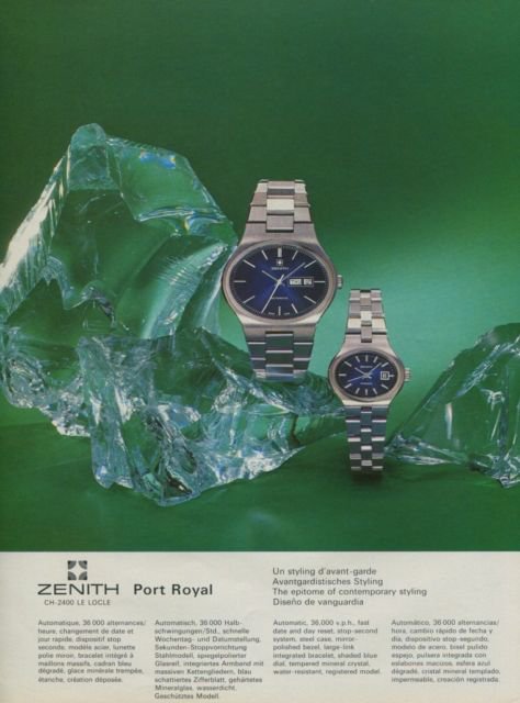1975 Zenith Watch Company Switzerland Vintage 1975 Swiss Ad Advert Suisse Horlogerie Horology
