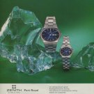 1975 Zenith Watch Company Switzerland Vintage 1975 Swiss Ad Advert Suisse Horlogerie Horology