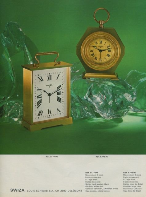 1975 Swiza Clock Company Switzerland Louis Schwab Vintage 1975 Swiss Ad Suisse Advert Horlogerie