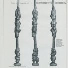 Chaim Gross Vintage 1974 Retrospective Art Exhibition Ad Circus Totem Forum Gallery NY
