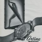 Certina Watch Company Vintage 1946 Swiss Ad Grenchen Switzerland Suisse Advert