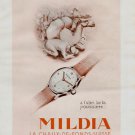 1946 Mildia Watch Company La Chaux-de-Fonds Switzerland Vintage 1946 Swiss Ad Suisse Advert