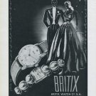 1946 Britix Watch Company Vintage 1946 Swiss Ad Lengnau Switzerland Suisse Advert