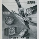 1946 Orator Watch Company Reform Clock Co. Schild & Co SA 1946 Swiss Ad Suisse Advert