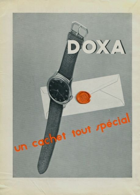 1944 Doxa Watch Company Switzerland Vintage 1944 Swiss Ad Suisse Advert Horlogerie Horology
