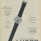 1957 Luxor Watch Company Le Locle Switzerland Vintage 1957 Swiss Ad Suisse Advert Horology