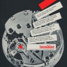 1957 Incabloc Universal Escapement Company Switzerland 1957 Swiss Ad Suisse Advert Horology