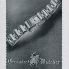 1946 Crusader Watch Company Vintage 1946 Swiss Ad Suisse Advert La Chaux-de-Fonds Switzerland