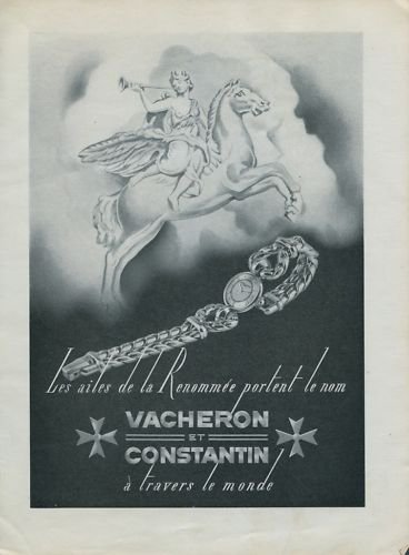 1946 Vacheron & Constantin Watch Company Switzerland Vintage 1946 Swiss Ad Suisse Advert Horlogerie