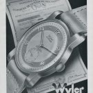 1946 Wyler Watch Company Bienne Switzerland Vintage 1946 Swiss Ad Suisse Advert Horlogerie
