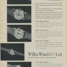 1957 Wilka Watch Company Geneva Switzerland Vintage 1957 Swiss Ad Suisse Advert