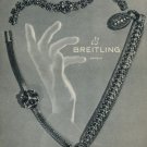 1953 Breitling Watch Company Geneva Switzerland Vintage 1950s Swiss Print Ad Suisse