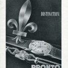 1946 Pronto Watch Company Switzerland Vintage 1946 Swiss Ad Suisse Advert Horology