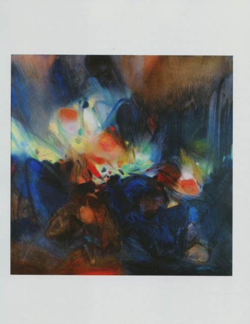 Chu Teh-Chun Sombres Nuees Zhu Dequn Art Ad Advertisement