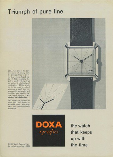 1957 Doxa Watch Company 1957 Swiss Ad Suisse Advert Le Locle Switzerland Horlogerie Horology