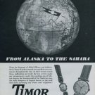 1946 Timor Watch Company Switzerland Vintage 1946 Swiss Ad Suisse Advert J Bernheim Co.