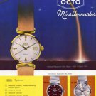 1960 Octo Watch Company Octo Missilemaster Advert 1960 Swiss Ad Suisse Advert