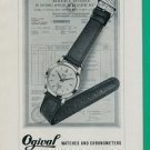 1960 Ogival Watch Company La Chaux-de-Fonds Switzerland Vintage 1960 Swiss Ad Suisse Advert