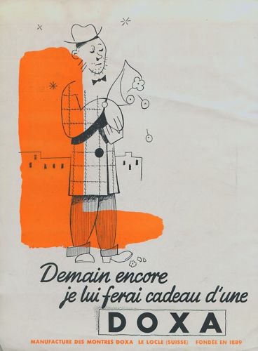 1946 Doxa Watch Company Switzerland Vintage 1946 Swiss Ad Suisse Advert Horlogerie Horology