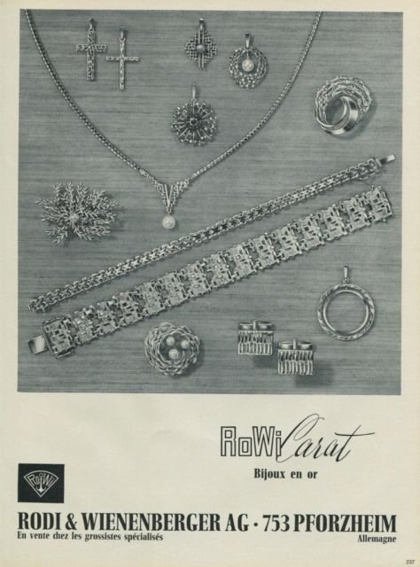 1968 RoWi Rodi & Wienenberger AG 1968 Swiss Ad Suisse Advert Horology Pforzheim Germany