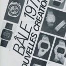 1977 Basel Swiss Watch Fair Heuer Pulsar Bulova Mido Foire de Bale Nouvelles Creations Switzerland
