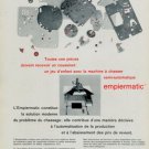 Empiermatic Vintage 1969 Swiss Ad Suisse Advert Horology Horlogerie Reno SA