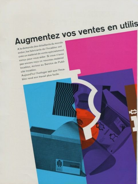 1956 Incabloc Le Porte-Echappement Universel Vintage 1956 Swiss Ad Suisse Advert