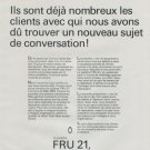 1971 Fru 21 Portescap Company Reno SA Vintage 1971 Swiss Ad Suisse Advert Horology Horlogerie