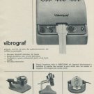 Vibrograf Vintage 1956 Swiss Ad Suisse Advert Portescap Company Switzerland