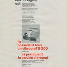 Vibrograf Advert Portescap Reno SA Vintage 1973 Swiss Ad Suisse Advert Horology