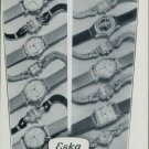1947 Eska Watch Company Grenchen Switzerland Vintage 1947 Swiss Ad Suisse Advert