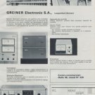 1972 Greiner Electronic Company Foire de Bale Switzerland 1972 Swiss Ad Suisse Advert